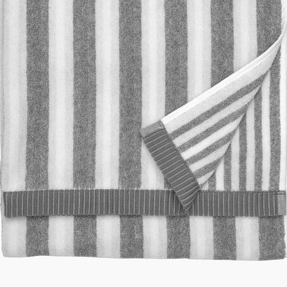 Kaksi Raitaa Towels - Grey and White (191) by Marimekko