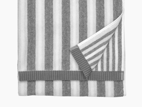 Kaksi Raitaa Towels - Grey and White (191) by Marimekko