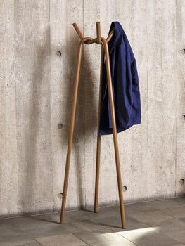 Toffee Knit Coat Stand by HAY