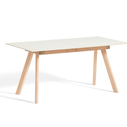 CPH30 Extendable Dining Table by HAY - L160 cm / White Linoleum Tabletop with Soaped Oak Base