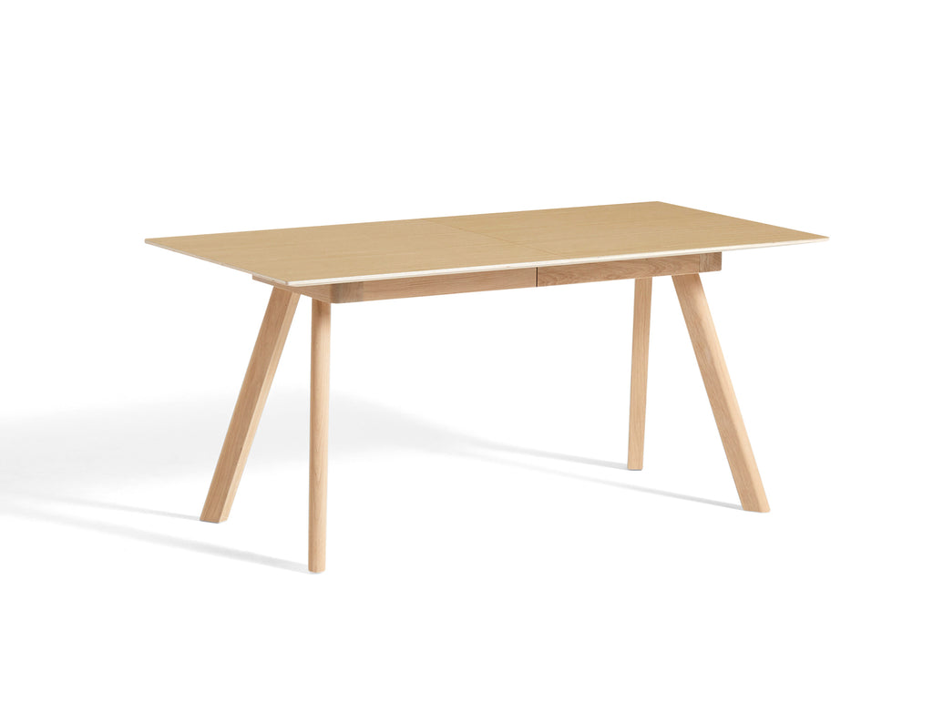 CPH30 Extendable Dining Table by HAY - L160 cm / Oak Veneer Tabletop with Lacquered Oak Base