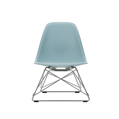 Eames LSR Plastic Side Chair by Vitra - Ice Grey / Chrome Wire Base