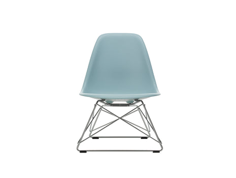 Eames LSR Plastic Side Chair by Vitra - Ice Grey / Chrome Wire Base