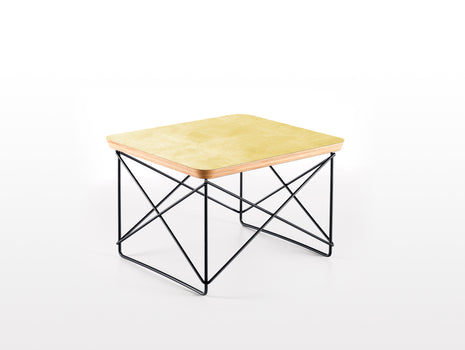 Vitra Eames Occasional Table LTR, Basic Dark Base, Gold Leaf Top