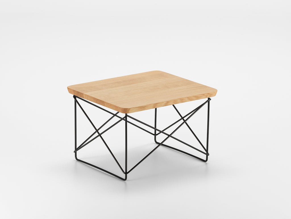 Vitra Eames Occasional Table LTR, Basic Dark Base, Oiled Oak Top