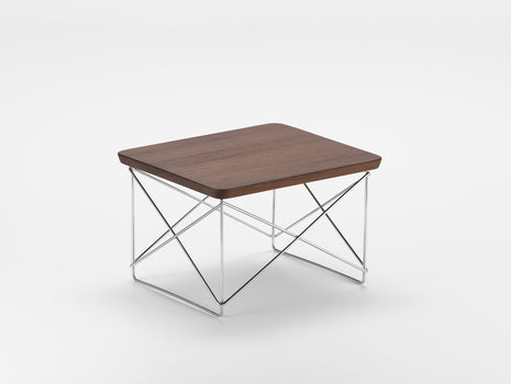 Vitra Eames Occasional Table LTR, Chrome Base, Oiled Walnut Top