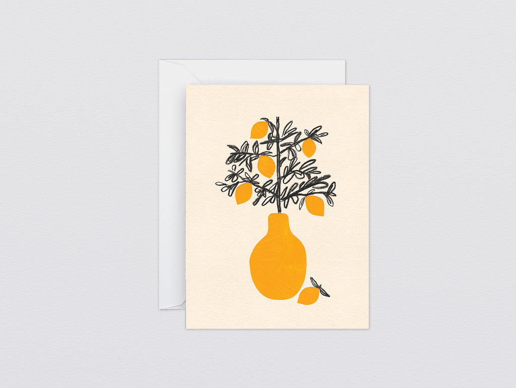 Lemon Tree Mini Art Card by Wrap