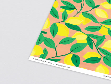 Lemons Wrapping Paper by Wrap
