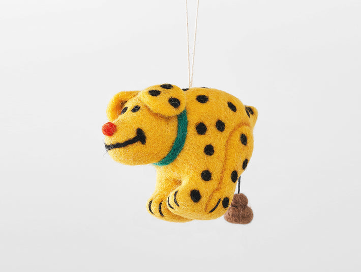 Len Dog Felted Hanging Decorations by Wrap Stationery