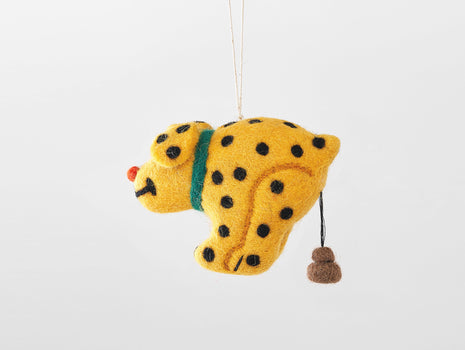 Len Dog Felted Hanging Decorations by Wrap Stationery