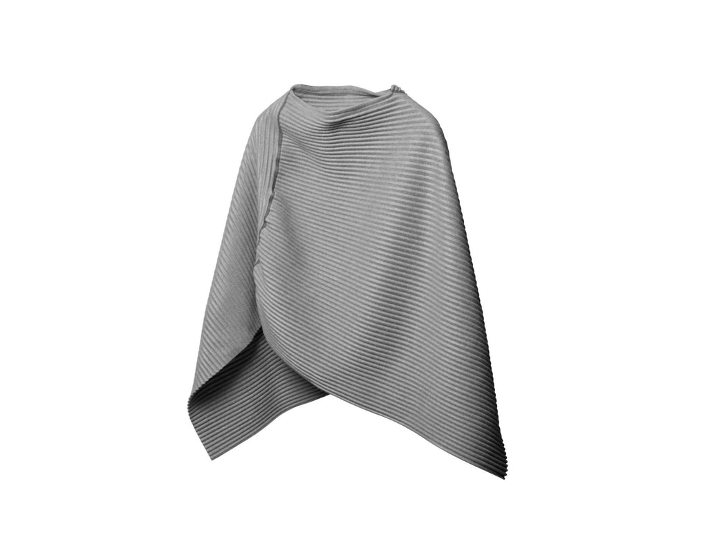 Light Grey Pleece Short Poncho by Design House Stockholm