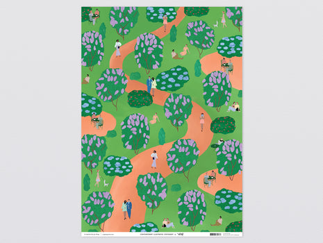Lilac Park Wrapping Paper by Wrap Stationery