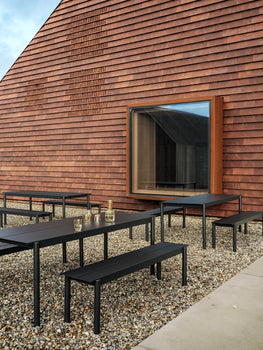 Linear Steel Table and Bench