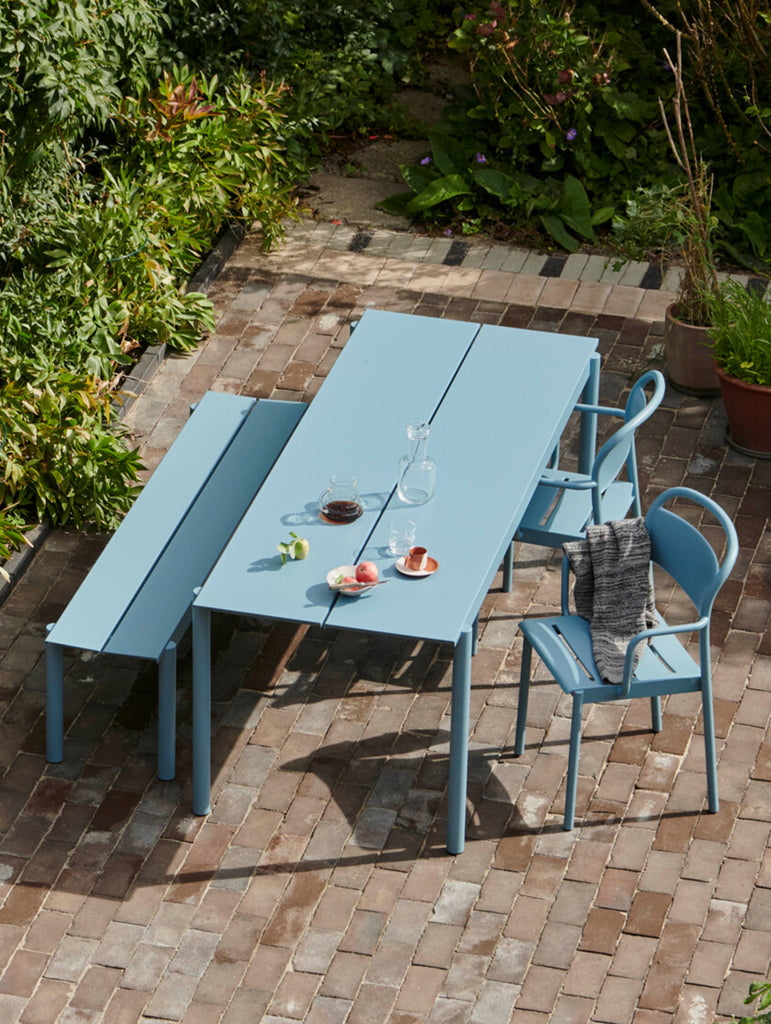Muuto Linear Table 220 cm  - Pale Blue
