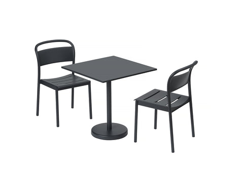Linear Steel Side Chair in Black by Muuto 