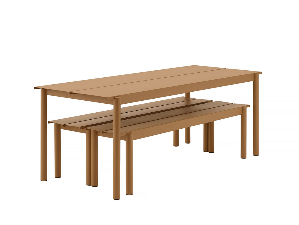 Muuto Linear Table and Bench Nested