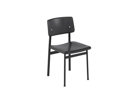 Loft Chair by Muuto - Black Lacquered Oak Veneer / Black Steel Base