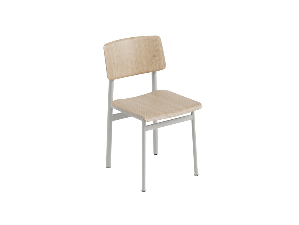 Loft Chair by Muuto - Lacquered Oak Veneer / Grey Steel Base