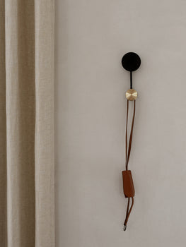 Afteroom Small Coat Hanger by Menu - Small / Black and Brass