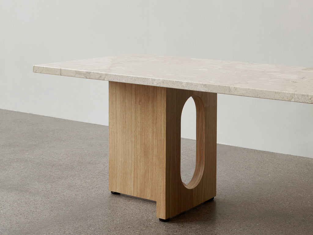Androgyne Lounge Table by Menu - Kunis Breccia Stone Top / Oak Veneer Base