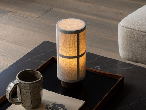 Hashira Table Lamp by Menu - Raw Linen