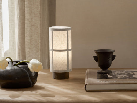 Hashira Table Lamp by Menu - Raw Linen