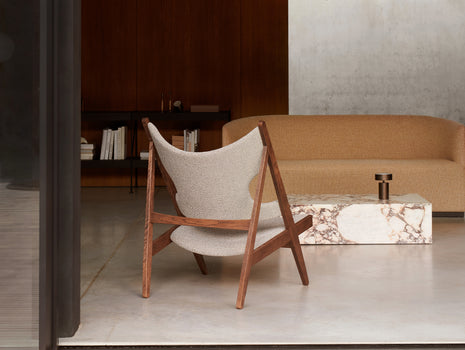 Knitting Chair - Upholstered by Menu - walnut base