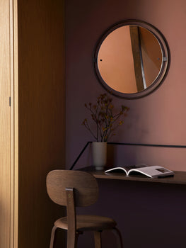 Rail Desk by Menu - Dark Stained Oak