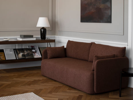 Offset 2-Seater Sofa by Menu - EU Boucle 08 / Bordeaux
