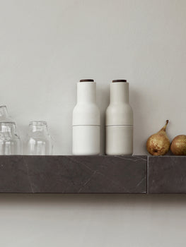 Marble Plinth Shelf by Menu - Grey Kendzo Marble