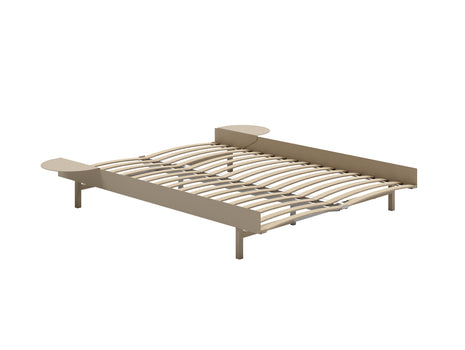 Moebe Expandable Bed - 90 to 180 cm / Sand / 140 cm Slats