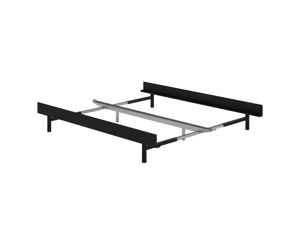 Moebe Expandable Bed - 90 to 180 cm / Black / No Slats