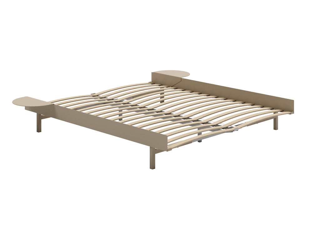 Moebe Expandable Bed - 90 to 180 cm / Sand / 160 cm Slats