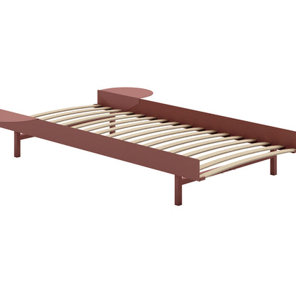 Bed 90 cm by Moebe - Dusty Rose / 2 side tables