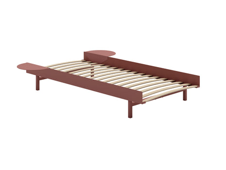 Bed 90 cm by Moebe - Dusty Rose / 2 side tables