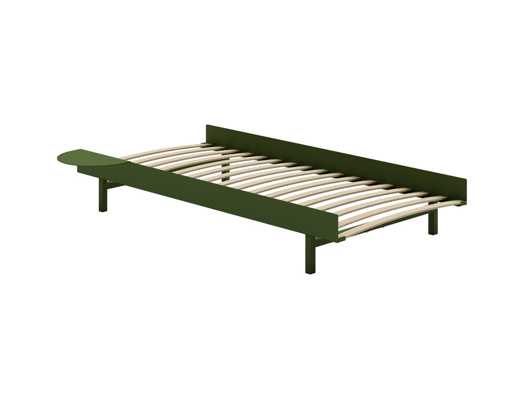 Moebe Expandable Bed - 90 to 180 cm / Pine Green / 90 cm Slats