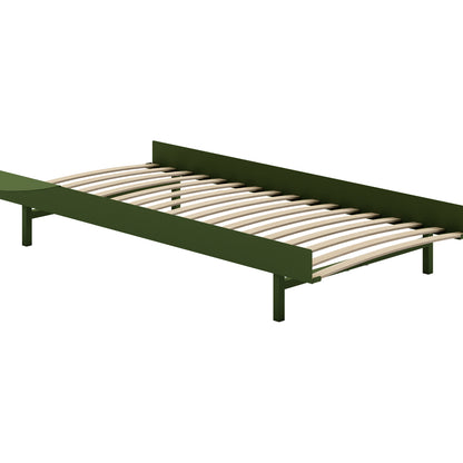 Bed 90 cm by Moebe - Pine Green / 1 side table
