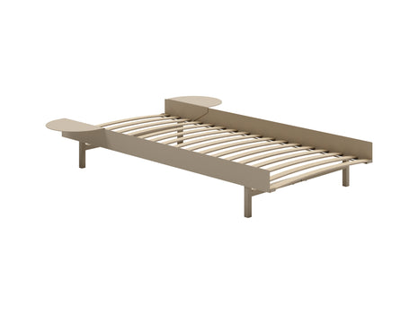 Moebe Expandable Bed - 90 to 180 cm / Sand / 90 cm Slats