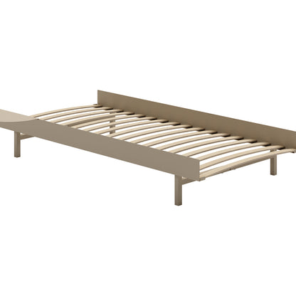 Bed 90 cm by Moebe - Sand / 1 side table