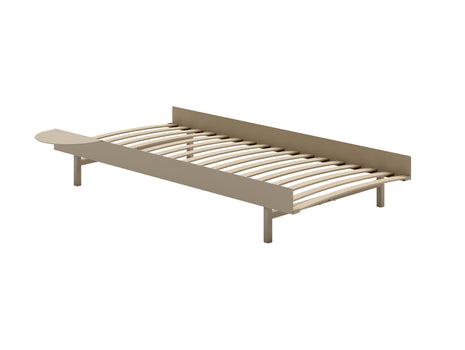 Bed 90 cm by Moebe - Sand / 1 side table