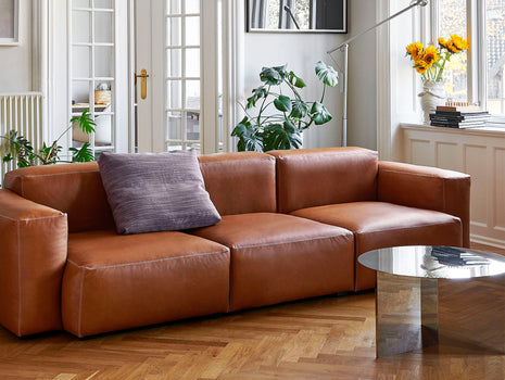 HAY Mags Soft Sofa (Low Armrest) - Cognac Silk Leather