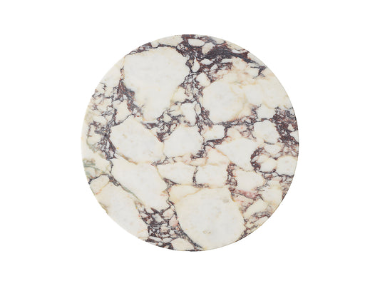 Androgyne Side Table with Calacatta Viola Marble Top by Menu