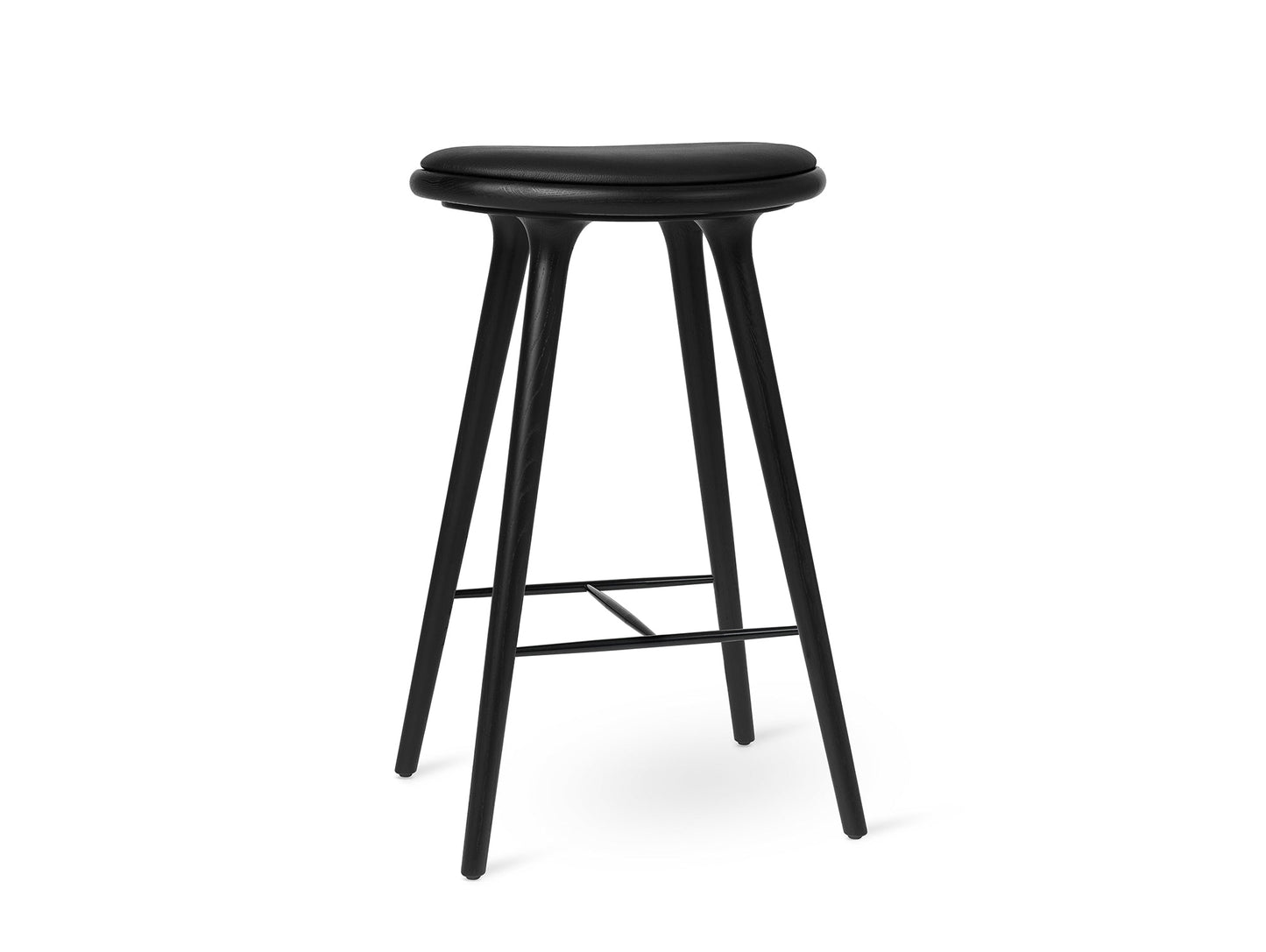 Stool by Mater - Bar Stool (H 74cm) / Black Stained Oak