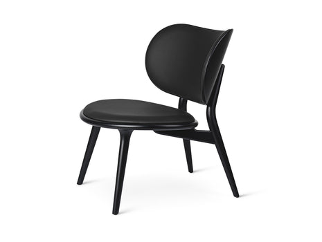The Lounge Chair by Mater -Black Stained Beech Base / Black Leather Seat