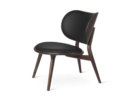 The Lounge Chair by Mater -Sirka Grey Stained Oak Base / Black Leather Seat