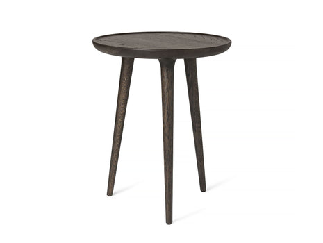 Accent Side Table by Mater - Medium (Diameter: 45 cm / Height: 55 cm) / Sirka Grey Stained Lacquered Oak
