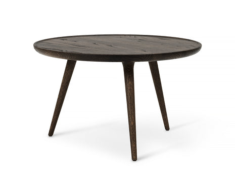 Accent Side Table by Mater - X-Large (Diameter: 70 cm / Height: 42 cm) / Sirka Grey Stained Lacquered Oak