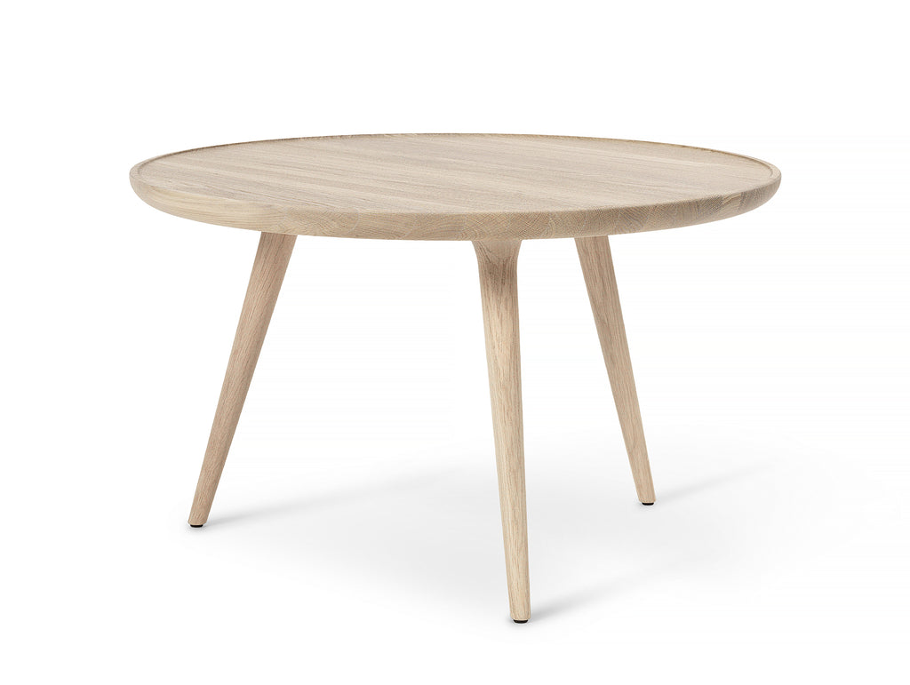 Accent Side Table by Mater - X-Large (Diameter: 70 cm / Height: 42 cm) / Matt Lacquered Oak