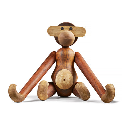 Medium Wooden Monkey in Teak and Limba by Kay Bojesen