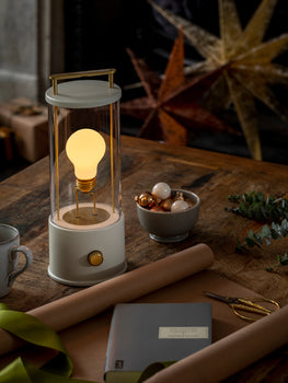 The Muse Portable Lamp in Candlenut White by Tala